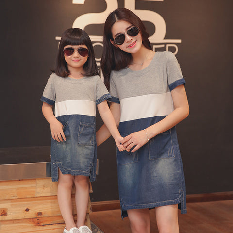 Mother Daughter Denim Dress