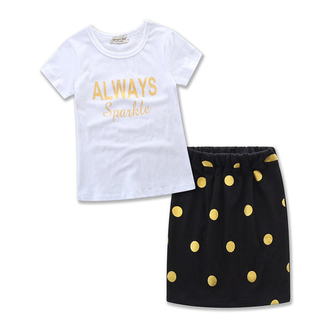 Polka Dot Shirt-Skirt
