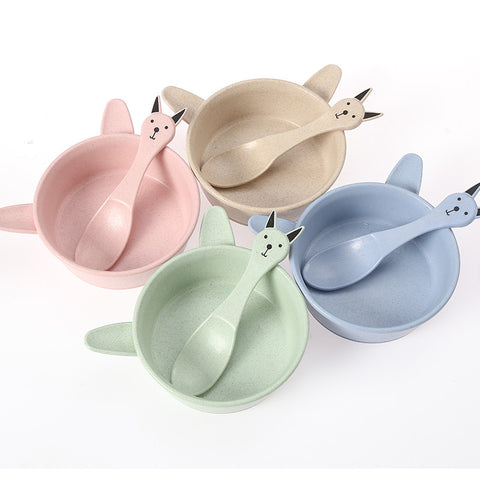 Cartoon Rabbit Kid Dish