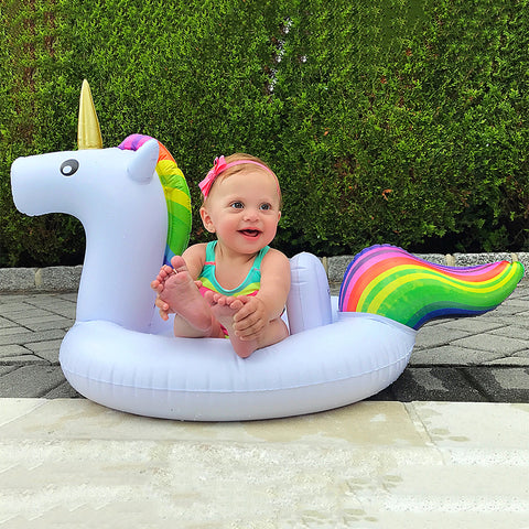 Floating Unicorn Mattress Swim Ring