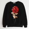 Longsleeve Rose Floral Sweatshirt-Pants