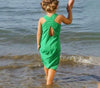 Mother-Daughter Sleeveless Green Dress