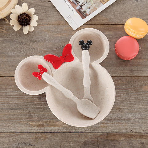 Tableware Solid Feeding Mickey Dish