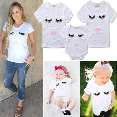 Family Romper Eyelashes T-shirt