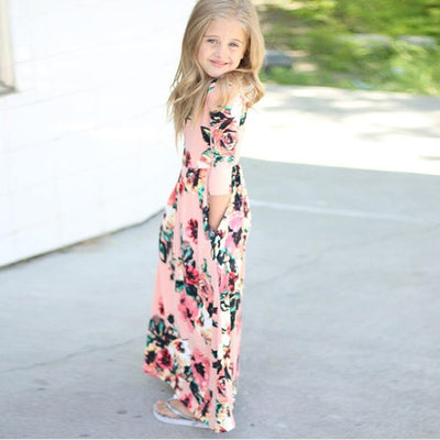 Mother Daughter Beachwear Long Dress