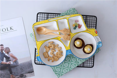 Ceramic Car Modeling Baby Plate