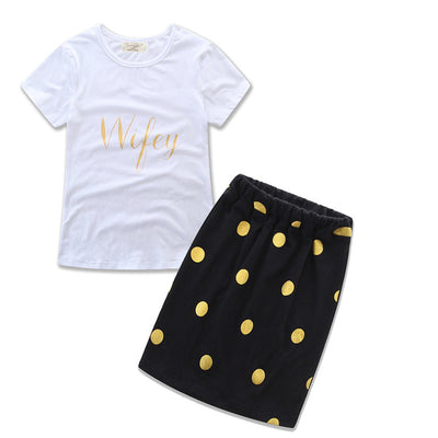 Polka Dot Shirt-Skirt
