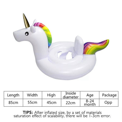 Floating Unicorn Mattress Swim Ring